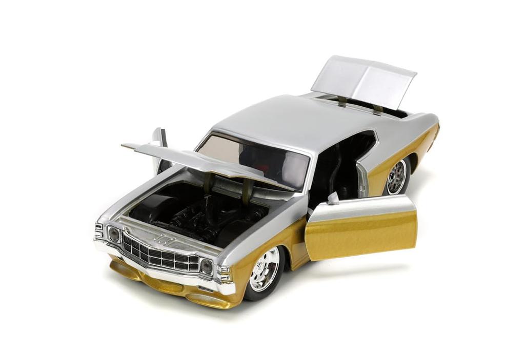 Jada Toys BIGTIME MUSCLE 1/24 Scale 1971 Chevy Chevelle SS Gold/Silver Finished Model