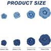 3/5Pcs 3.5/4.5/5/7/7.5CM Denim Artificial Blue Fabric Camellia Flower for Wedding Decor Women Handmade Cloth Corsage Accessory