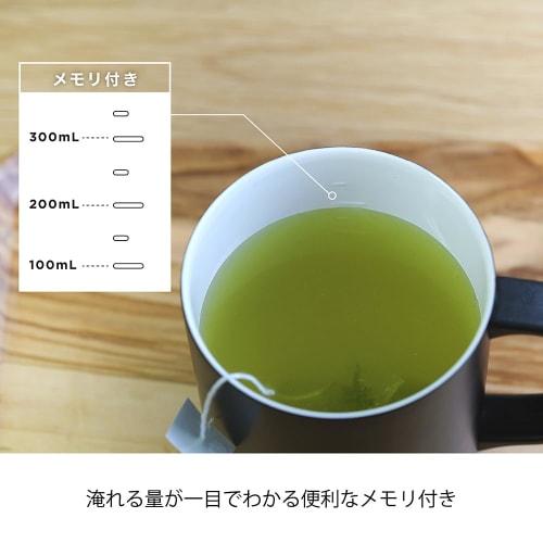 HARIO Ceramic Coated Double-Layer Vacuum Insulated Mug, Black, 350ml, with Lid, CMG-350-B