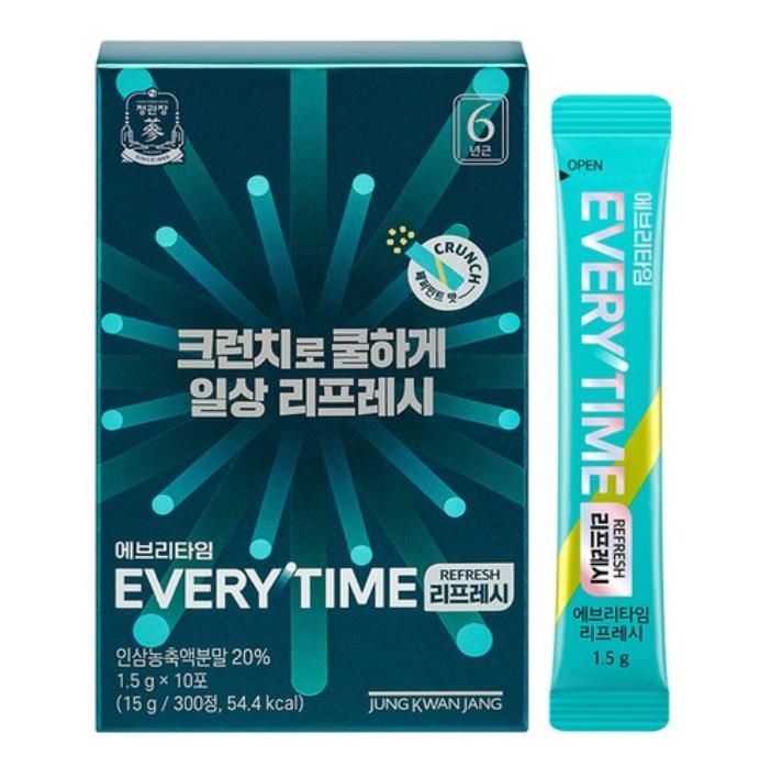 Everytime CheongKwanJang Refresh 10p, 15g | Energy & Immunity Boost