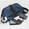 Casual Large Capacity Men's Crossbody Bag Outdoor Travel Nylon Material Water-Resistant  Membrane Urban Minimalist Style