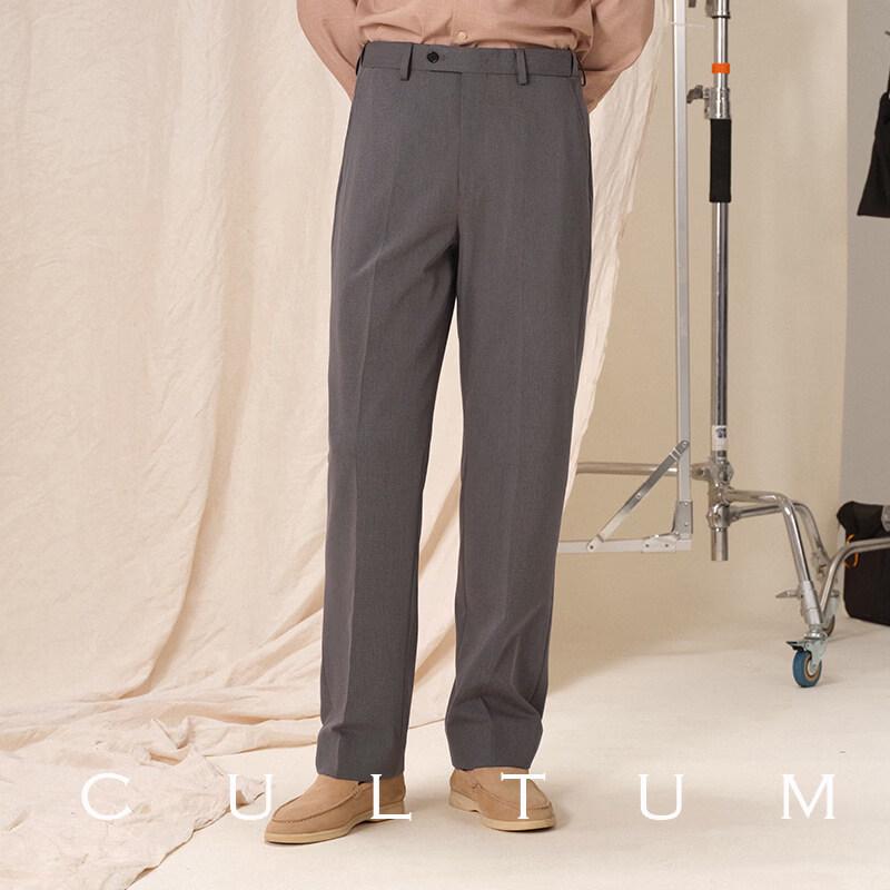 CULTUM Men's Bamboo Fiber Stretch Flat-Front Casual Pants