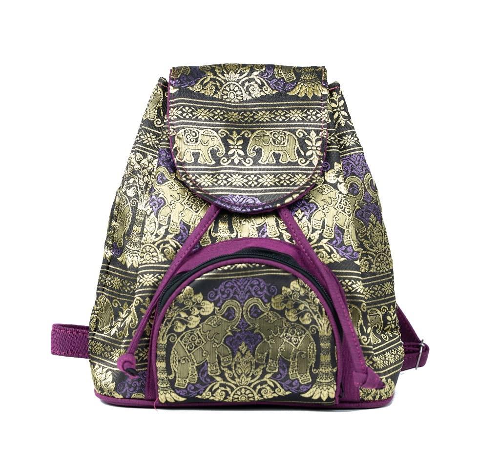 Рюкзак из тайского шелка Nallyda (красный)