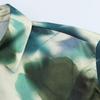 2025 Spring Women's Retro Print Silk Satin Lapel Shirt