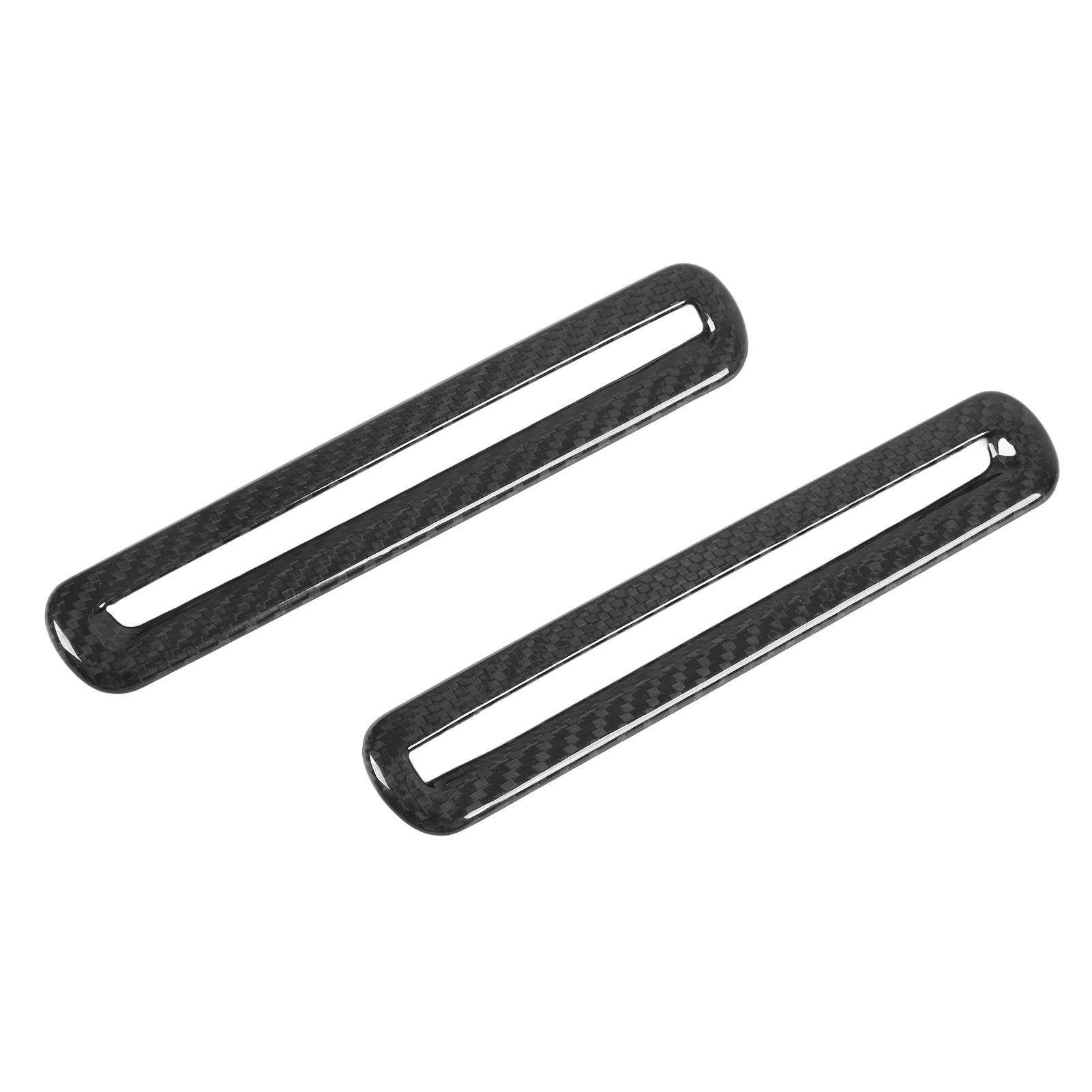 

Pair Car Door AC Outlet Cover Dry Carbon Fiber Interior Replacement for Dodge Challenger 2015‑2021