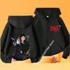 Felpa con cappuccio e zip per bambini, cardigan, top rosa per bambina e nero per bambino, felpa con cappuccio per bambini dai 3 ai 12 anni, autunno, cappotto stile Michael Jackson con zip
