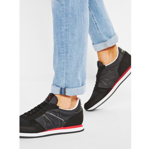 Мужские кроссовки Armani Exchange Xux017 xcc68 00002 чёрные