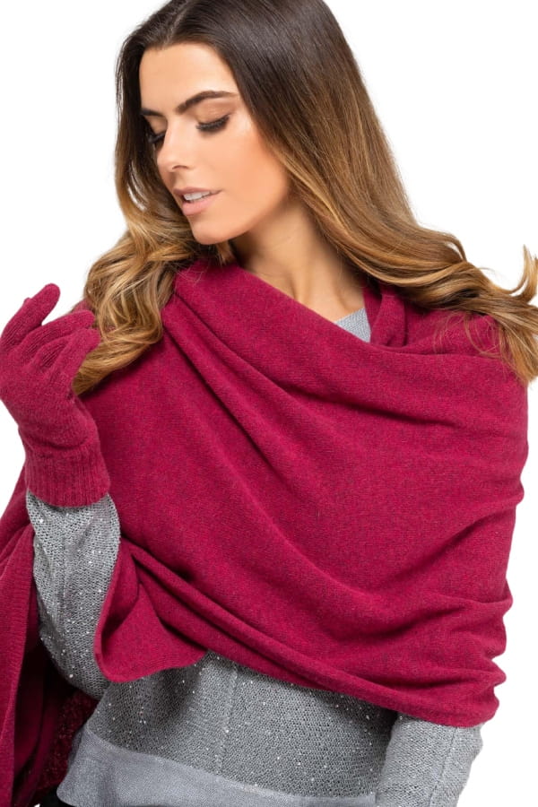 Scarf*01 Women' Winter Fuchsia Color