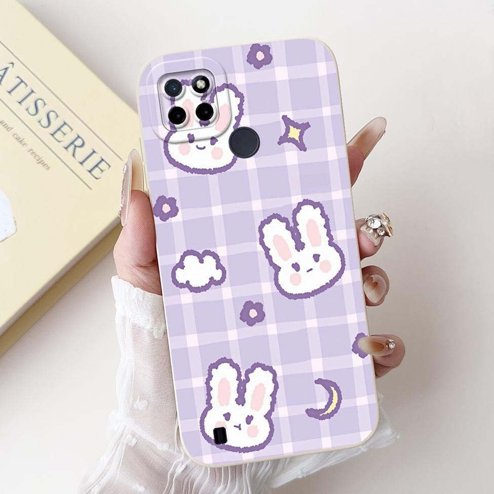 For Realme C21Y RMX3261 RMX3263 C25Y RMX3269 Cover For Realme C21Y Case Cute Cat Funny Cool Fashion Silicone Shockproof Bumper