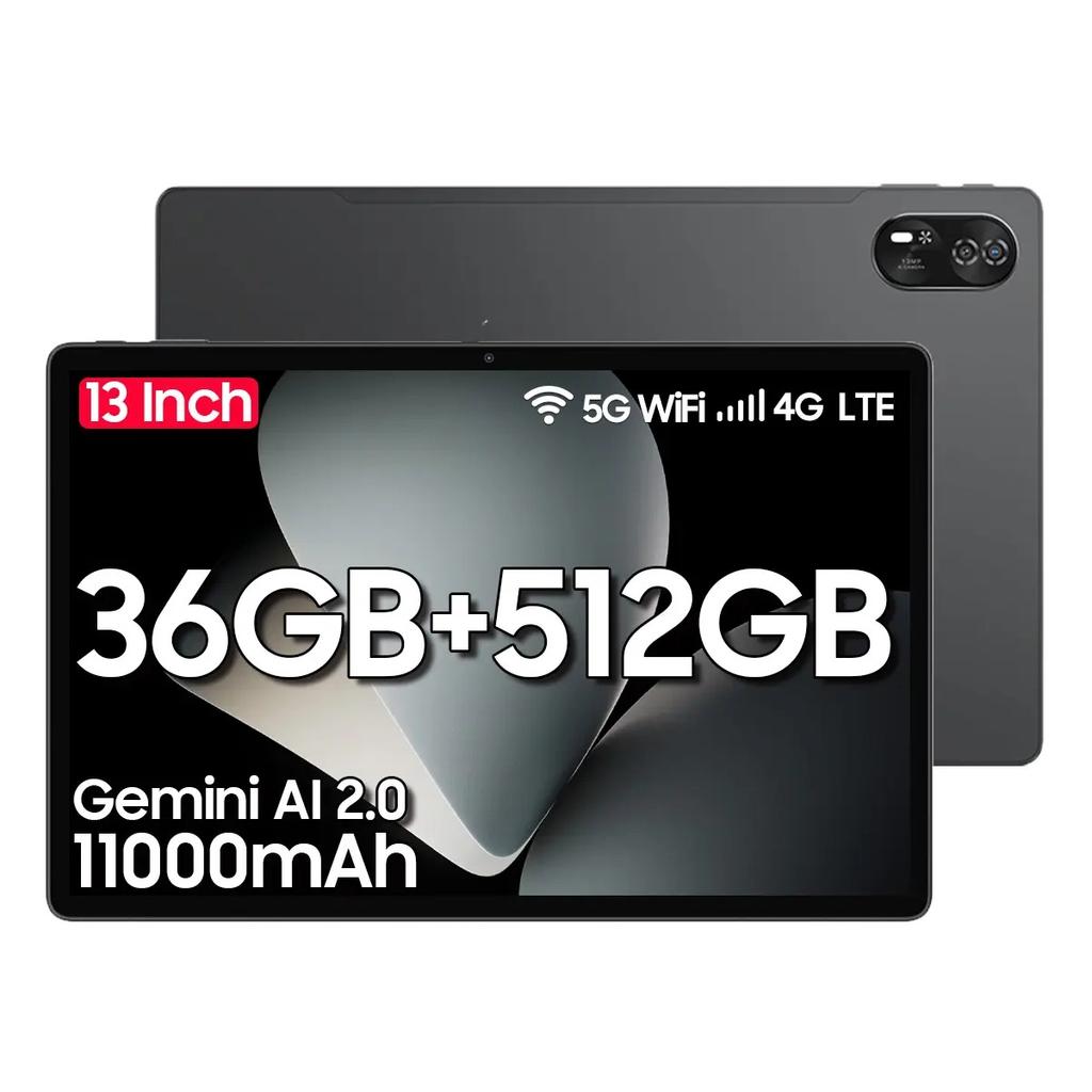 Blackview MEGA 8 Android 15 4G Tablet 13-inch 24GB/36GB RAM  256/512GB ROM Widevine L1