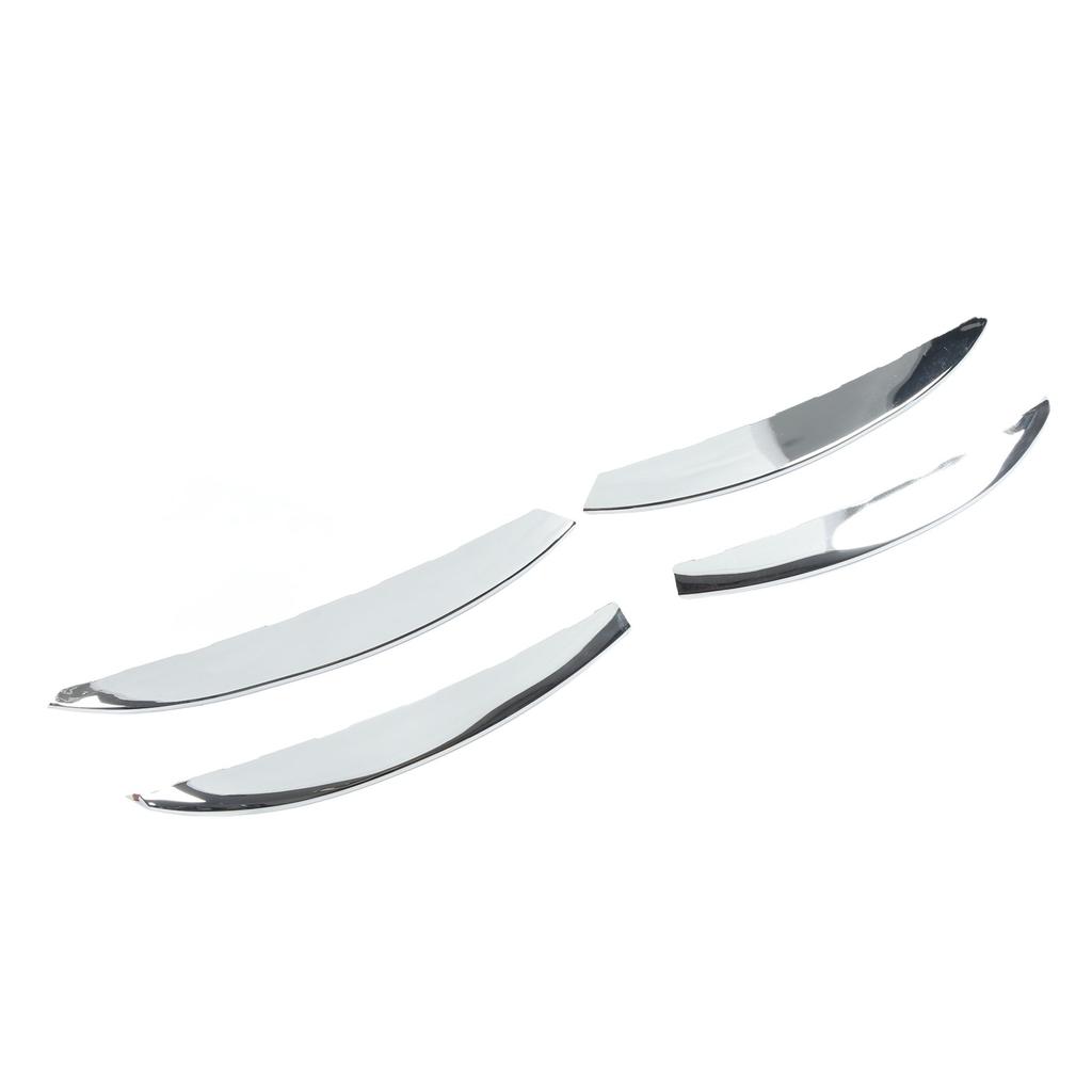 4 Pcs Front Fog Light Grille Trim Eyelid Eyebrow Wind Knife Strip Replacement for Mercedes?Benz
