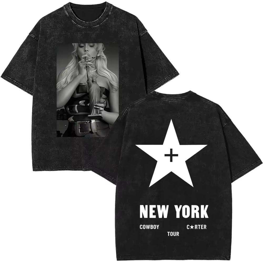 

Springsummer Vintage Beyonce Cowboy Carter Tour Merch Tshirt Unisex Women Fashion Pop Music Tshirts Unisex Casual T Shirts 2XL