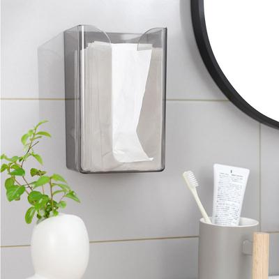 Cutie de șervețele transparentă, Cutie de șervețele acrilică, Toaletă, Bucătărie și Sufragerie, Nu necesită găurire, Cutie de plastic pentru uz casnic, Suport pentru depozitare șervețele