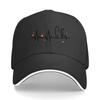 Playful Cat Pulse Line Graphic Hip Hop Hat Fashion Outdoor Sports Sandwich Baseball Cap
