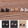Lovely Cat Ear Studs Fashion Design Earrings 3 Colors Cat Ear Studs Pair