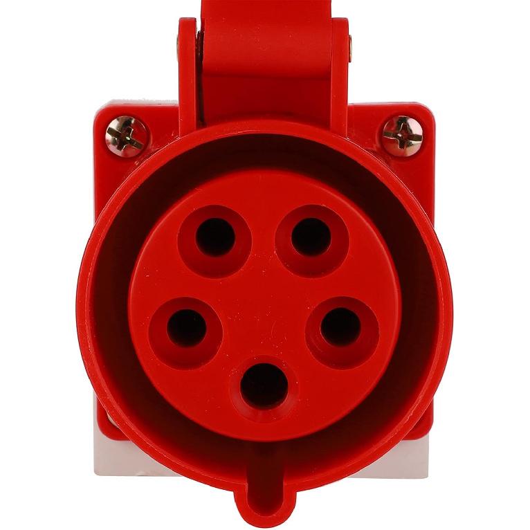 Plug Connector Set 32AMP 5Pin 3P+N+E Waterproof Industrial 3 Phases Industrial Plug Socket Set 220‑380V/240‑415V