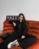 2024 Spring and Autumn Sweater Two-piece Women's Clothing European and American Cross-border Trend Fashion Casual Zipper Cardigan Trousers
