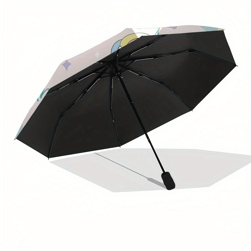 Magical Unicorn Cloud Sticker Decal for Kids Room DecorUmbrella, Portable 3-Fold Compact Umbrella,Christmas Gift ES480