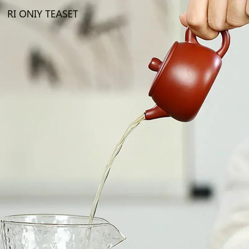 85ml Chiński Ręcznie Robiony Fioletowy Gliniany Czajniczek Yixing Mała Pojemność Kształt Kuli Sitko Czajniczek Czajnik Piękny Autentyczny Zestaw Herbaciany Zisha