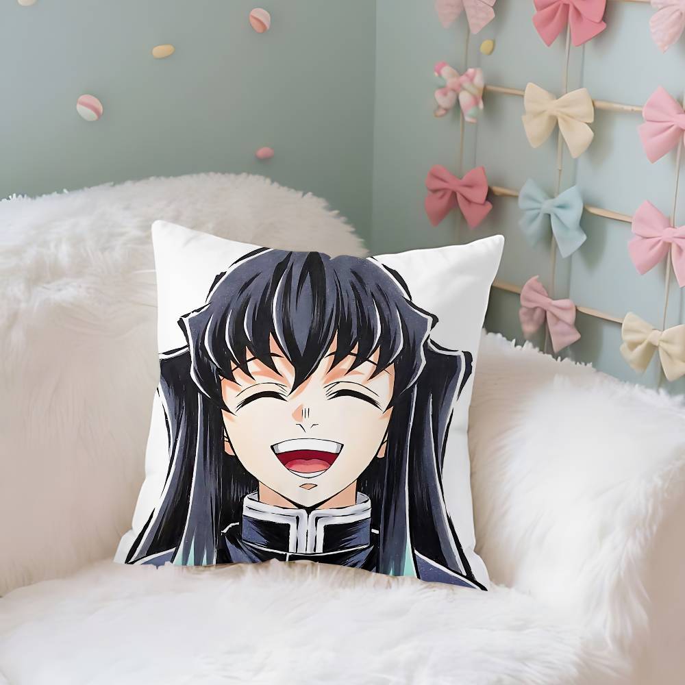 TTokitous MMuichirous Case Plush Fabric Soft Pillowcase Double Sided Print Cushion Cover Household Gifts