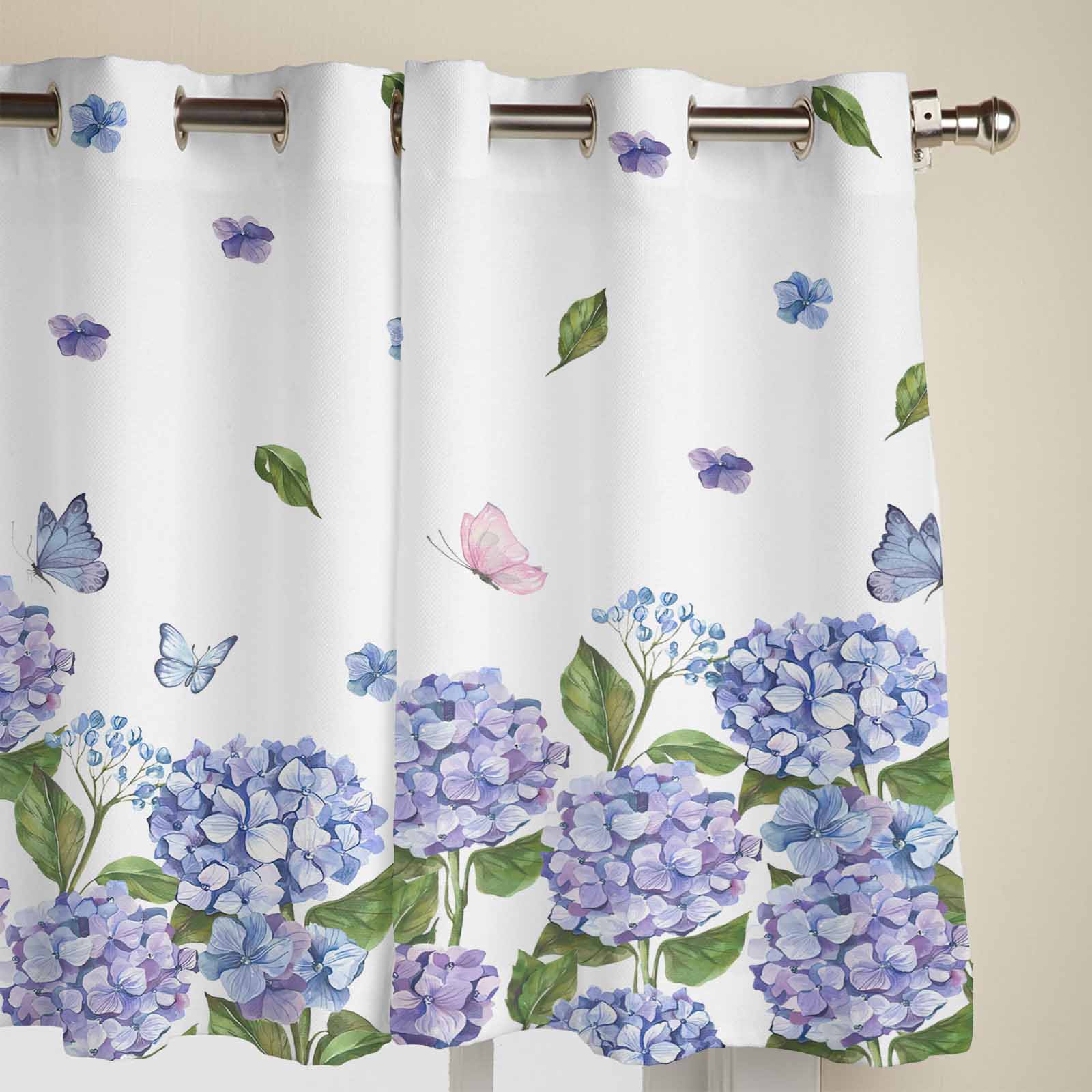 Летние цветы гортензия оконные шторы для гостиной роскошные шторы для спальни кухонные — фото 2