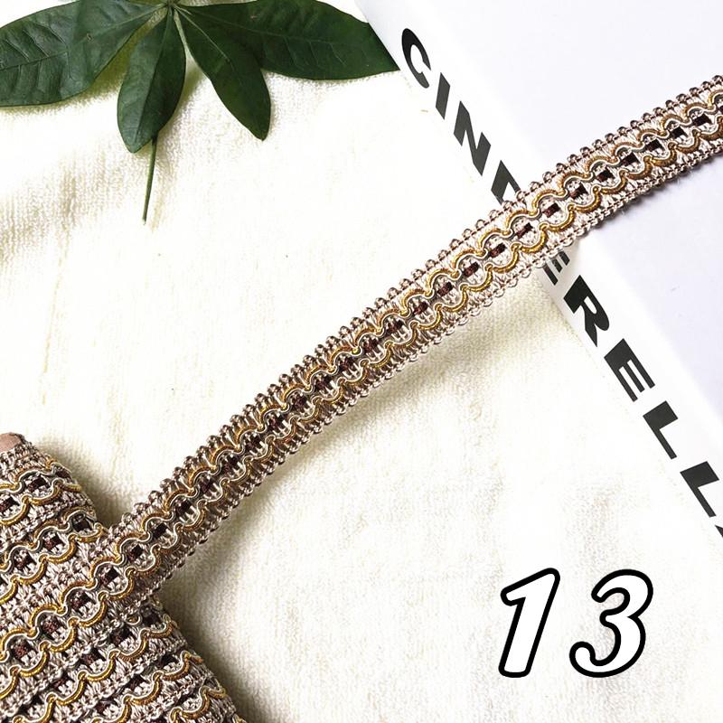 12 Metrów Koronka do Zasłon Frędzel 2 cm Szerokość Plecionka Wykończenie Krawędzi Wstążka do Szycia Krawędzi Poduszki Sofy Tapicerka Akcesoria DIY