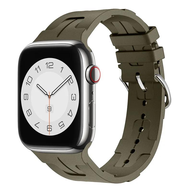 Silikonarmband für Apple Watch Band 46mm 42mm 45mm 41mm 49mm 44mm 40mm Weiches Armband iWatch Serie 10 Ultra 9 8 7 6 5 SE 4 Armband