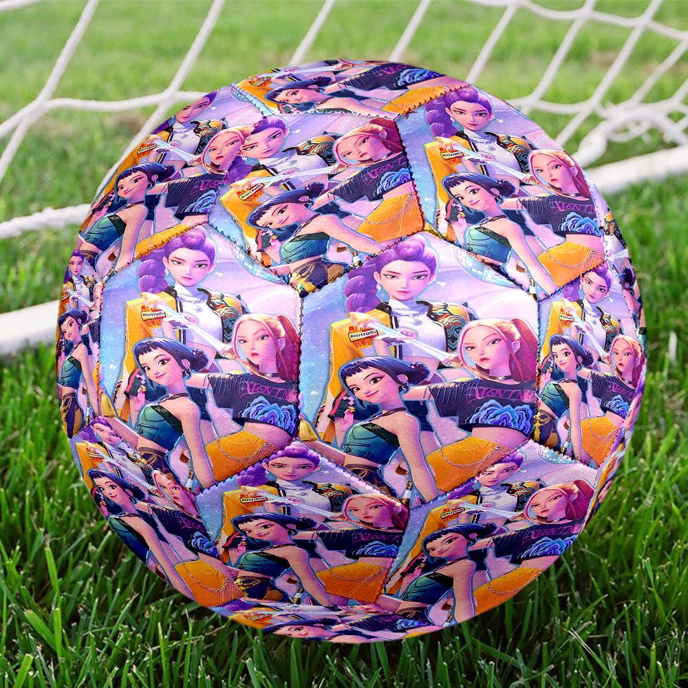 K Print Size 5 Soccer Ball, Standard Match Football for Sports Game and Team Practice, Ideal Gift for Soccer Fans