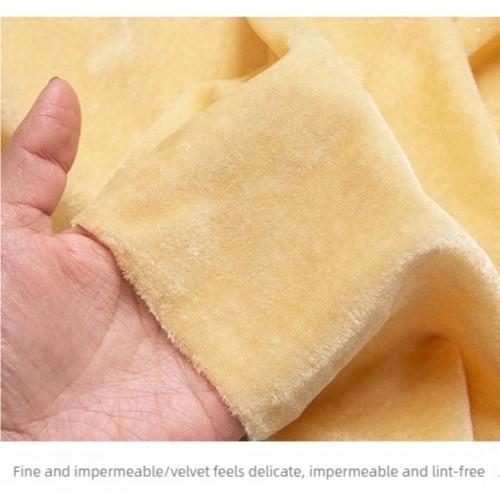 1.6M/2M Wide Golden Velvet Fabric Thick Soft Velvet Fabric for Curtains, Tablecloths, Stage Drapes, and DIY Decorations