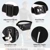YAPJEB Waist Large with Earphone Multifunctional for and Outdoor Activities Water-Repellent Pouch, Capacity, 3-Way, Lightweight, Hole, Running,