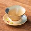Retro Style Ceramic Cup Coarse Pottery Ceramic Cup Creative Flying Saucer Coffee Cup Saucer Set