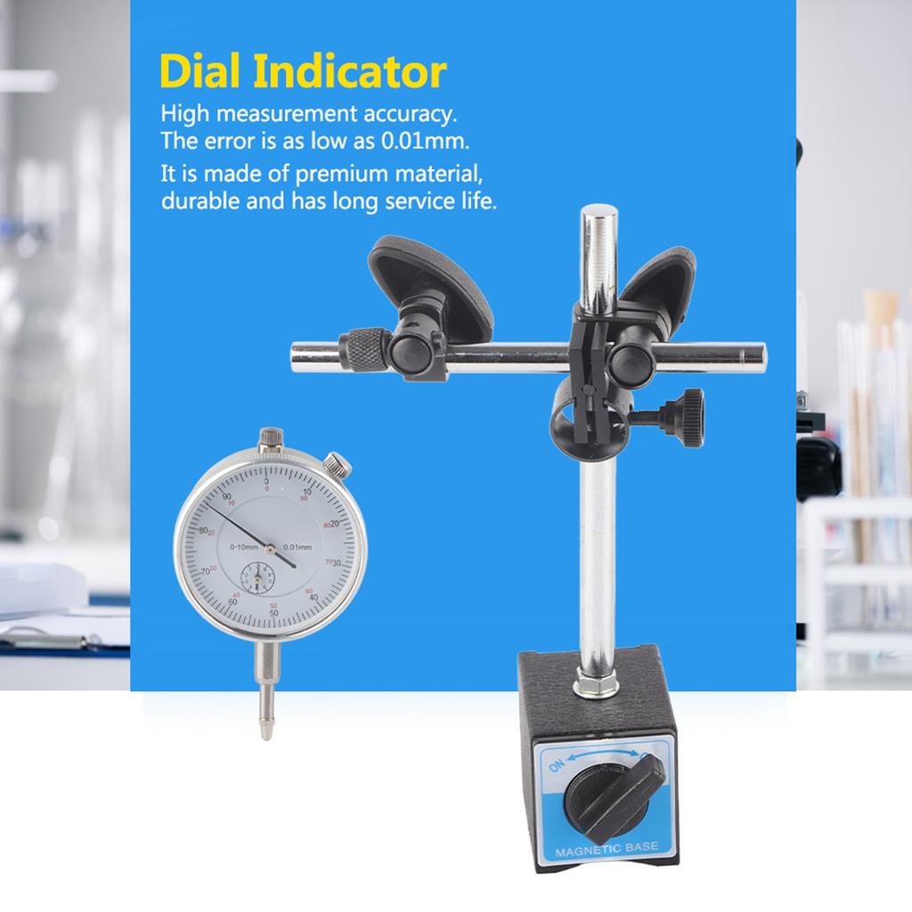British 0‑1   Percentile 0‑5 10 mm Indicator Accuracy 0.01mm with Magnetic Base