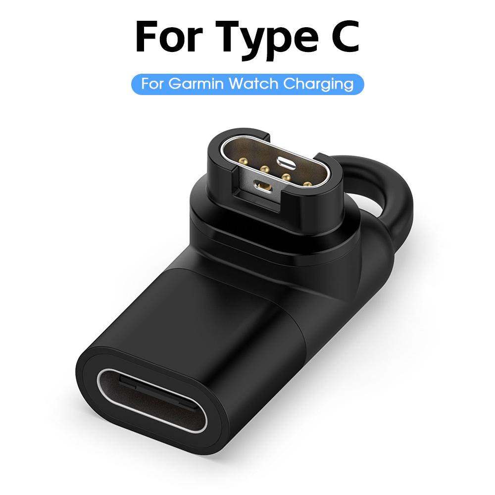 Charging Cable for Garmin Fenix 7/7S/7X/6/6S Forerunner 745 Venu Instinct Micro USB Type C IOS Watch Charger Adapter Converter