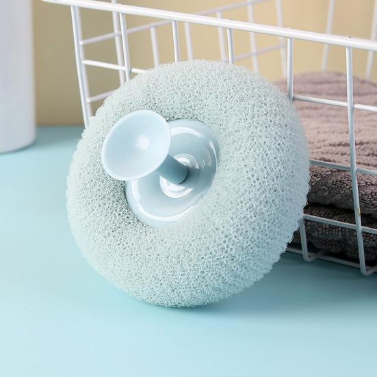 Sunflower Suction Cup Bath Scrub Sponge Deep Exfoliating Massage Skin Pampering Bath Sponge Shower Gel Foam Maker
