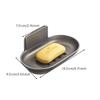Soap Dish, Automatic Draining, Bathroom Organizer, No Gun Gray 1 Pack