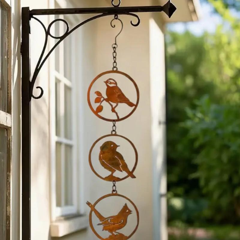 Wetterfeste Eisen Vogel Wandkunst Einfach zu installieren Hofdekorationen Für Innen Außen