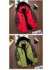 Men's Windproof Waterproof Down Jacket - Velvet-Lined and Insulated Cotton Winter Coat for Cold Protection.