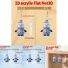 Winter Holiday Acrylic Ear Accessories With Cartoon Snowman For Seasonal Wear