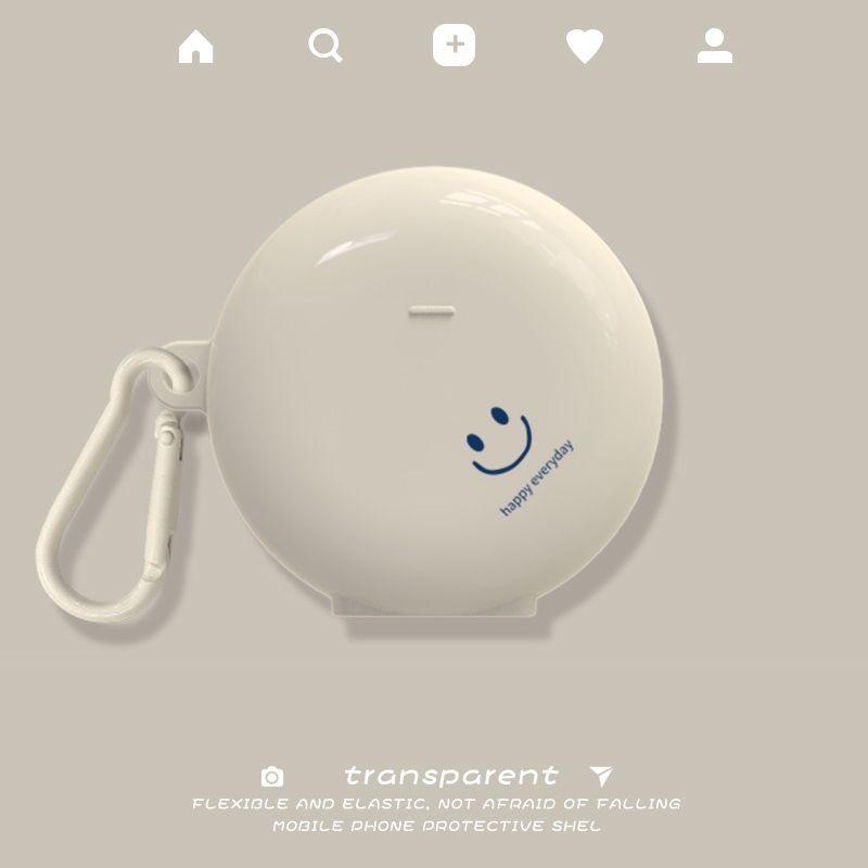 

Case Minimalist Bluetooth Earbuds Case Drop-Resistant Creative Silicone Soft Shell All-Inclusive Free Protective Case Busds3 Protective Case Huawei FreeBuds3 Bronze White-Smile English + Hook