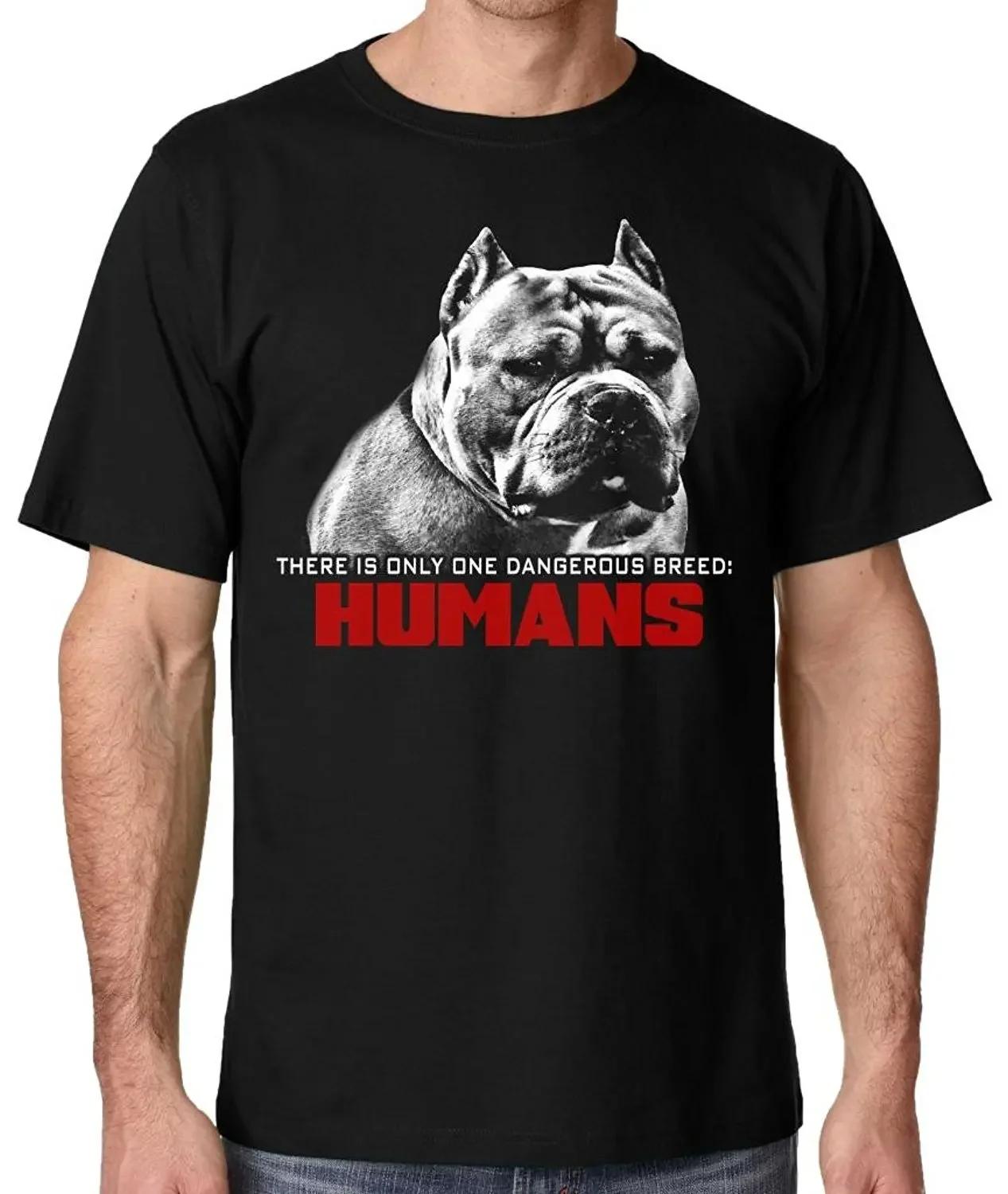 

American Bully Pit Bull Dangerous Breed TShirt 100 Cotton ONeck Summer Short Sleeve Casual Mens Tshirt Size S3XL S