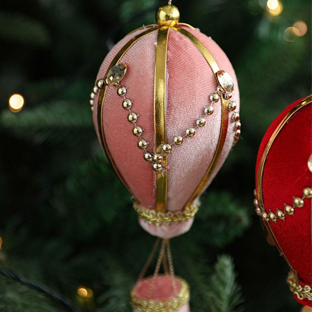 Foam Christmas Lantern Pendant Velvet Xmas Tree Hanging Ornaments  Home Decor