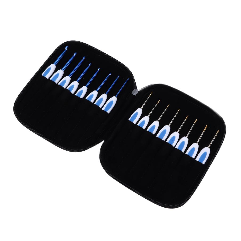 Haaknaalden Set Ergonomisch Ontwerp Handvat Stevig Haken Comfortabel Gebruiken DIY Breigereedschap voor Liefhebbers