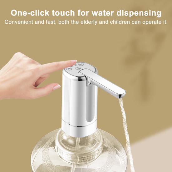 Yousheng Electric Dispenser Foldable Water Bottle Pump Universal Easy To Install Rechargeable Automatic Water Dispenser Pump