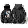 Nanami Kento Printed Hoodie Jujutsu Kaisen Sweatshirts Men Women Clothing Long Sleeve Hooded Streetwear Washed Cotton Pullover