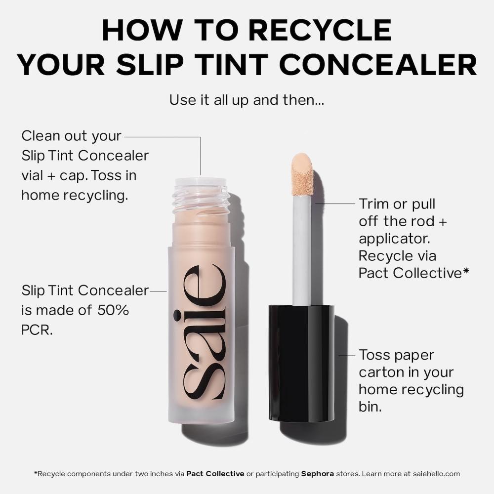 Saie Slip Tint Radiant Concealer 0.17 Oz 15 Medium Olive