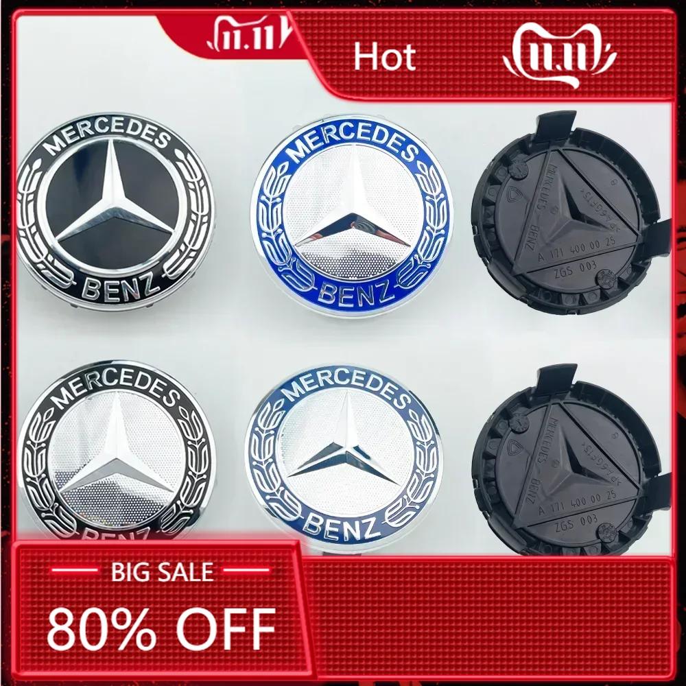 For Mercedes Benz 4pcs 75mm Car Wheel Center Hub Caps Cover Auto Accessories For Mercedes Benz Amg C180 C200 C260 W108 W124 W126