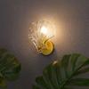 LWL Wall Light, Single Light, Simple Wall Lamp, Modern Glass Seashell Wall Light, Wall-Mounted Lighting Fixture, Interior Lighting Fixture for