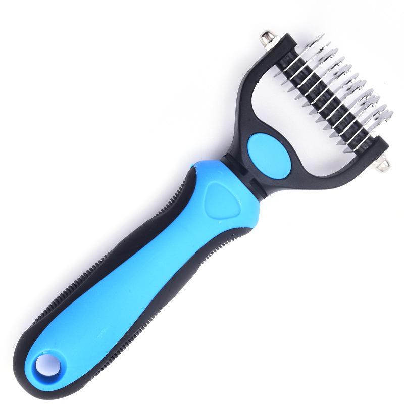 Kitten & Cat De-Shedding Comb for Short & Long Hair - Large Thinning Pet Grooming Tool