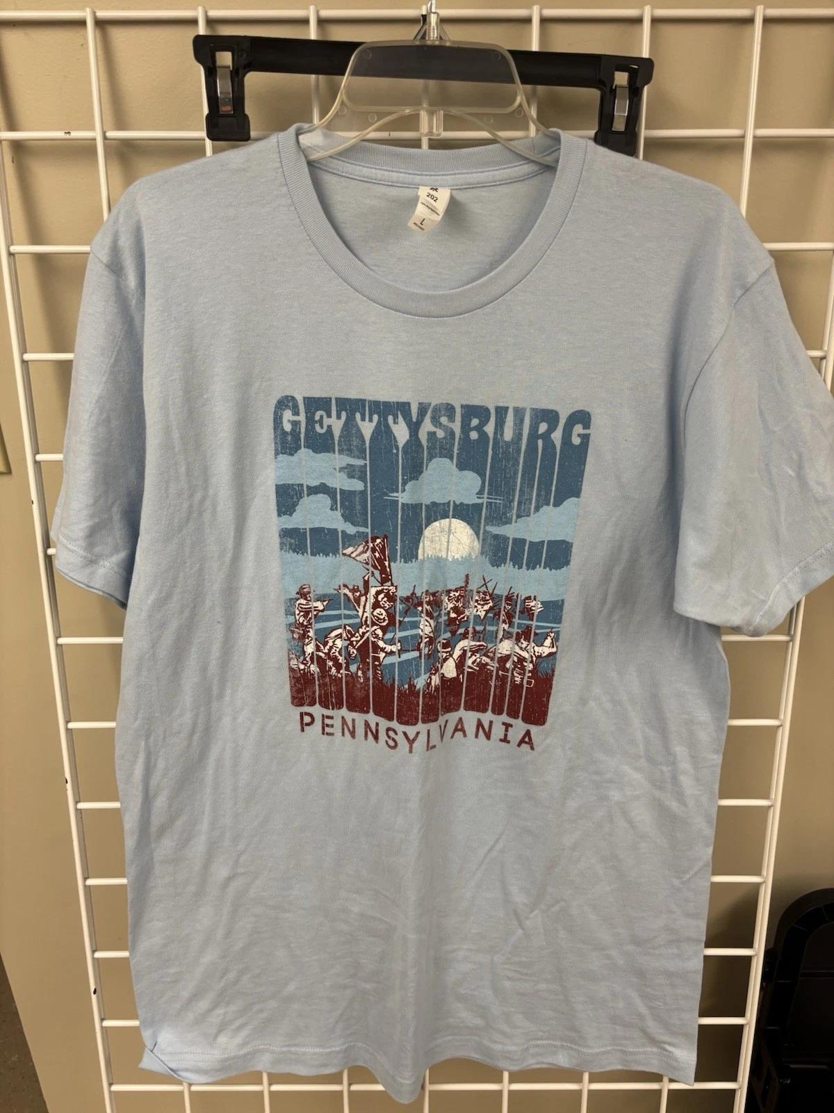 

NWOT Gettysburg Civil War Tribute T-Shirt Size Large. Short Sleeve. Cotton 3XL