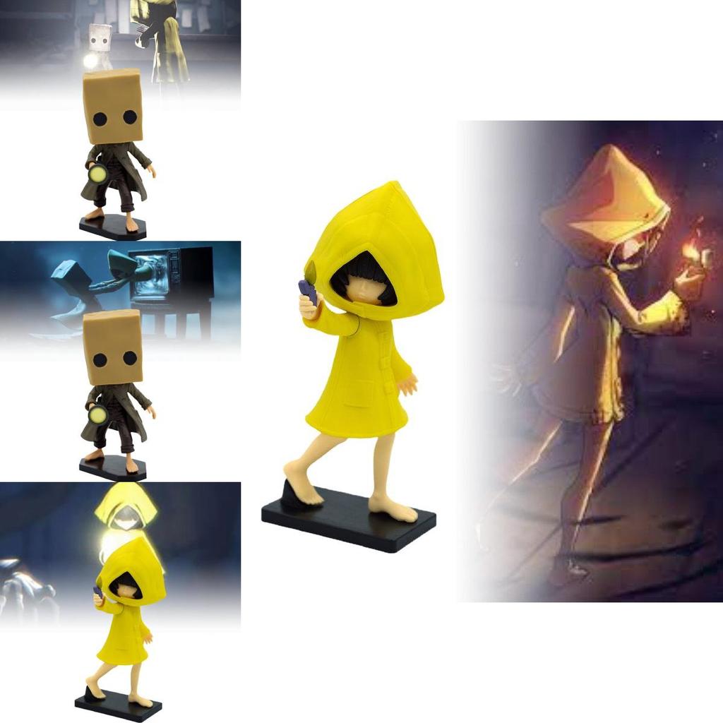Atemberaubende Little Nightmares Sechs und Mono Actionfiguren PVC Sammlerstücke für Halloween
